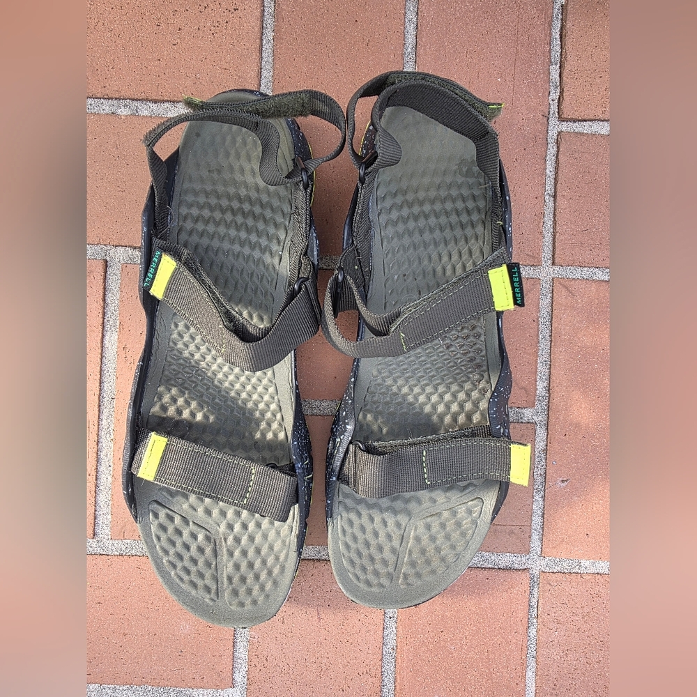 Merrill Hydrotrekker Strap Dusty Olive Sport Water Sandals Sz 13 J50255